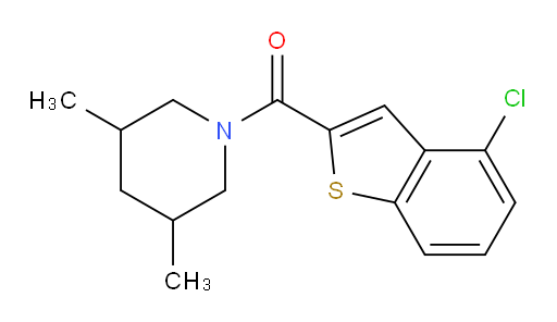 (4-chlorobenzo[b]thiophen-2-yl)(3,5-dimethylpiperidin-1-yl)methanone