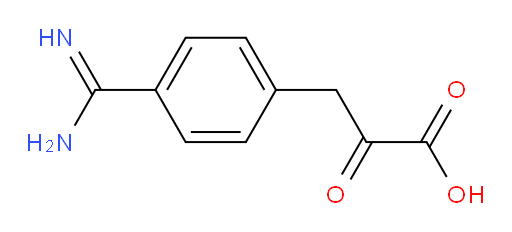 3-(4-carbamimidoylphenyl)-2-oxopropanoic acid