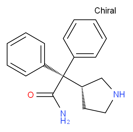 (R)-2,2-diphenyl-2-(pyrrolidin-3-yl)acetamide