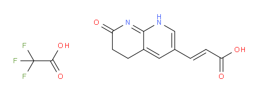 (E)-3-(7-oxo-1,5,6,7-tetrahydro-1,8-naphthyridin-3-yl)acrylic acid compound with 2,2,2-trifluoroacetic acid (1:1)