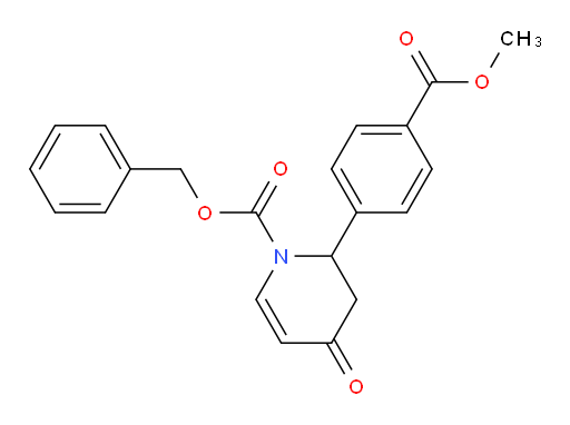 benzyl 2-(4-(methoxycarbonyl)phenyl)-4-oxo-3,4-dihydropyridine-1(2H)-carboxylate