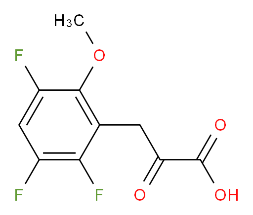 2-oxo-3-(2,3,5-trifluoro-6-methoxyphenyl)propanoic acid