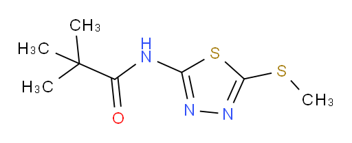 N-(5-(methylthio)-1,3,4-thiadiazol-2-yl)pivalamide