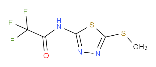 2,2,2-trifluoro-N-(5-(methylthio)-1,3,4-thiadiazol-2-yl)acetamide