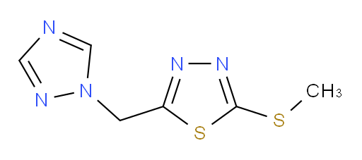 2-((1H-1,2,4-triazol-1-yl)methyl)-5-(methylthio)-1,3,4-thiadiazole