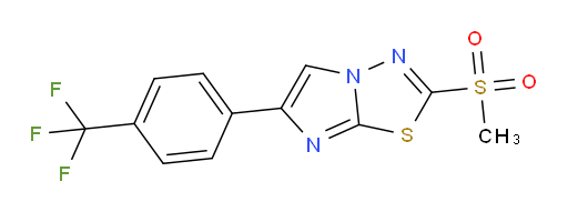 2-(methylsulfonyl)-6-(4-(trifluoromethyl)phenyl)imidazo[2,1-b][1,3,4]thiadiazole