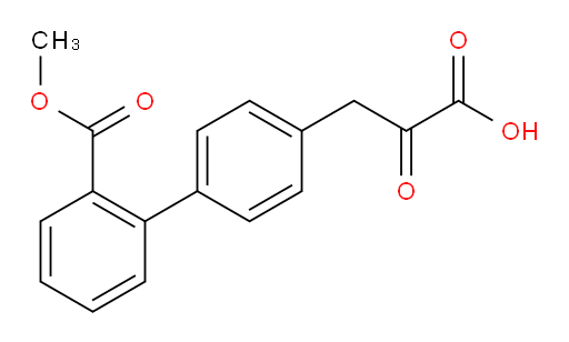 3-(2'-(methoxycarbonyl)-[1,1'-biphenyl]-4-yl)-2-oxopropanoic acid