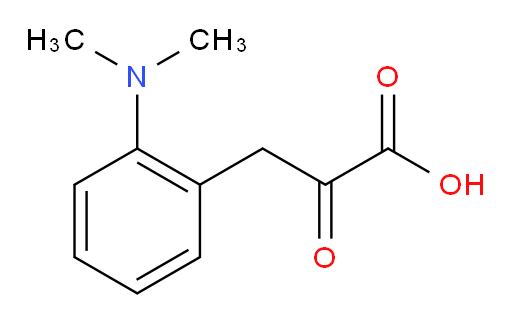 3-(2-(dimethylamino)phenyl)-2-oxopropanoic acid
