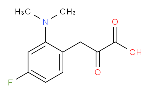 3-(2-(dimethylamino)-4-fluorophenyl)-2-oxopropanoic acid