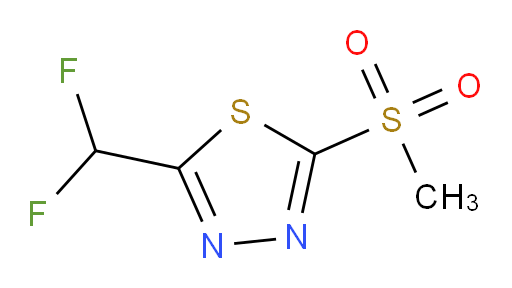 2-(difluoromethyl)-5-(methylsulfonyl)-1,3,4-thiadiazole
