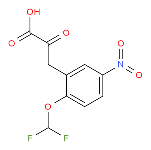 3-(2-(difluoromethoxy)-5-nitrophenyl)-2-oxopropanoic acid