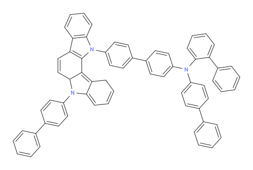 N-([1,1'-biphenyl]-4-yl)-N-(4'-(5-([1,1'-biphenyl]-4-yl)-5,5a-dihydroindolo[3,2-a]carbazol-12(1H)-yl)-[1,1'-biphenyl]-4-yl)-[1,1'-biphenyl]-2-amine