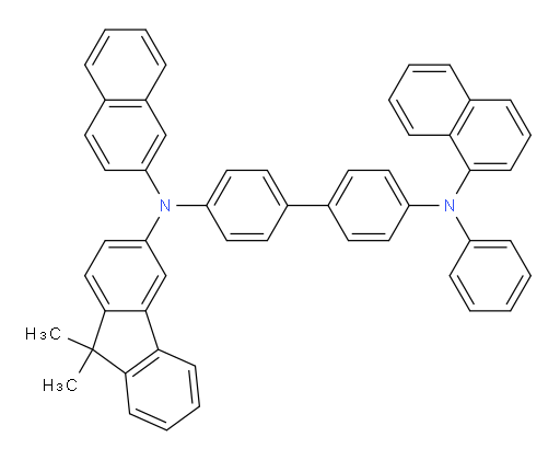 N4-(9,9-dimethyl-9H-fluoren-3-yl)-N4'-(naphthalen-1-yl)-N4-(naphthalen-2-yl)-N4'-phenyl-[1,1'-biphenyl]-4,4'-diamine