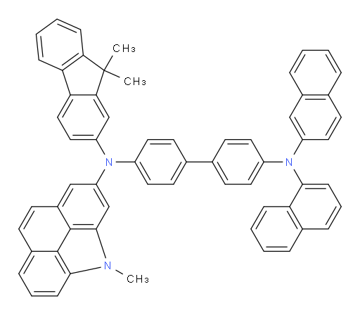 N4-(9,9-dimethyl-9H-fluoren-2-yl)-N4-(4-methyl-4H-benzo[def]carbazol-2-yl)-N4'-(naphthalen-1-yl)-N4'-(naphthalen-2-yl)-[1,1'-biphenyl]-4,4'-diamine