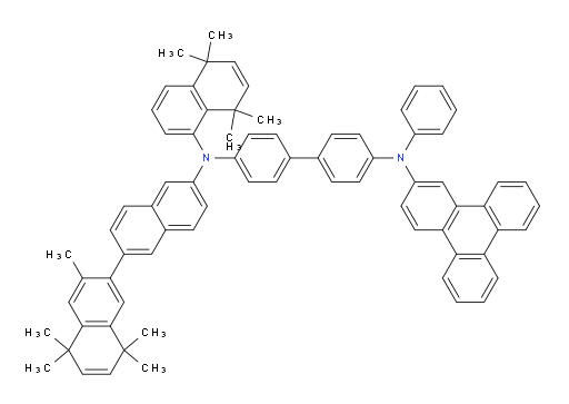 N4-(3',5',5',8',8'-pentamethyl-5',8'-dihydro-[2,2'-binaphthalen]-6-yl)-N4'-phenyl-N4-(5,5,8,8-tetramethyl-5,8-dihydronaphthalen-1-yl)-N4'-(triphenylen-2-yl)-[1,1'-biphenyl]-4,4'-diamine