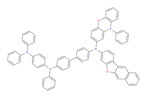N4-(4-(diphenylamino)phenyl)-N4'-(naphtho[2,3-b]benzofuran-3-yl)-N4-phenyl-N4'-(10-phenyl-10H-phenoxazin-2-yl)-[1,1'-biphenyl]-4,4'-diamine