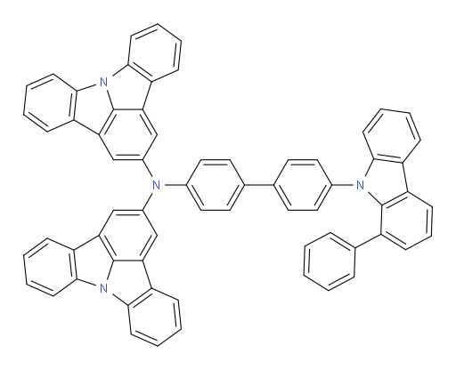 N-(indolo[3,2,1-jk]carbazol-2-yl)-N-(4'-(1-phenyl-9H-carbazol-9-yl)-[1,1'-biphenyl]-4-yl)indolo[3,2,1-jk]carbazol-2-amine