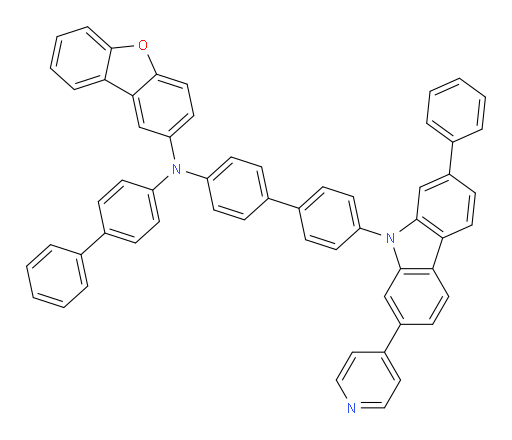 N-([1,1'-biphenyl]-4-yl)-N-(4'-(2-phenyl-7-(pyridin-4-yl)-9H-carbazol-9-yl)-[1,1'-biphenyl]-4-yl)dibenzo[b,d]furan-2-amine