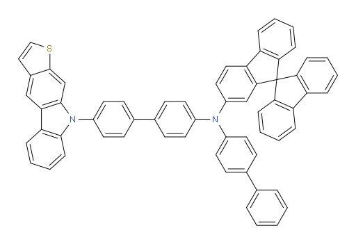 N-(4'-(9H-thieno[2,3-b]carbazol-9-yl)-[1,1'-biphenyl]-4-yl)-N-([1,1'-biphenyl]-4-yl)-9,9'-spirobi[fluoren]-2-amine