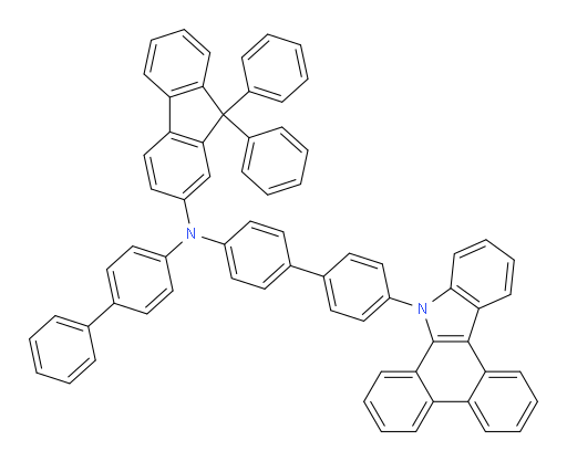 N-(4'-(9H-dibenzo[a,c]carbazol-9-yl)-[1,1'-biphenyl]-4-yl)-N-([1,1'-biphenyl]-4-yl)-9,9-diphenyl-9H-fluoren-2-amine