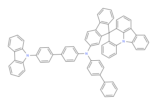 N-(4'-(9H-carbazol-9-yl)-[1,1'-biphenyl]-4-yl)-N-([1,1'-biphenyl]-4-yl)spiro[fluorene-9,8'-indolo[3,2,1-de]acridin]-2-amine