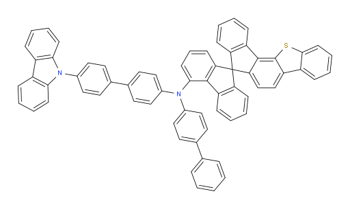 N-(4'-(9H-carbazol-9-yl)-[1,1'-biphenyl]-4-yl)-N-([1,1'-biphenyl]-4-yl)spiro[benzo[b]fluoreno[3,4-d]thiophene-7,9'-fluoren]-4'-amine
