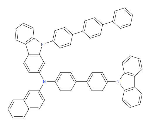 N-(4'-(9H-carbazol-9-yl)-[1,1'-biphenyl]-4-yl)-9-([1,1':4',1''-terphenyl]-4-yl)-N-(naphthalen-2-yl)-9H-carbazol-2-amine