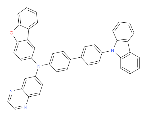 N-(4'-(9H-carbazol-9-yl)-[1,1'-biphenyl]-4-yl)-N-(dibenzo[b,d]furan-2-yl)quinoxalin-6-amine