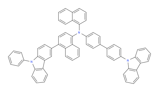 N-(4'-(9H-carbazol-9-yl)-[1,1'-biphenyl]-4-yl)-N-(naphthalen-1-yl)-4-(9-phenyl-9H-carbazol-3-yl)naphthalen-1-amine