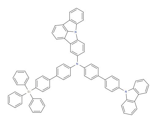 N-(4'-(9H-carbazol-9-yl)-[1,1'-biphenyl]-4-yl)-N-(4'-(triphenylsilyl)-[1,1'-biphenyl]-4-yl)indolo[3,2,1-jk]carbazol-5-amine