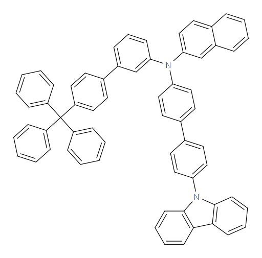 N-(4'-(9H-carbazol-9-yl)-[1,1'-biphenyl]-4-yl)-N-(4'-trityl-[1,1'-biphenyl]-3-yl)naphthalen-2-amine