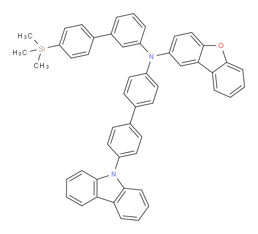 N-(4'-(9H-carbazol-9-yl)-[1,1'-biphenyl]-4-yl)-N-(4'-(trimethylsilyl)-[1,1'-biphenyl]-3-yl)dibenzo[b,d]furan-2-amine