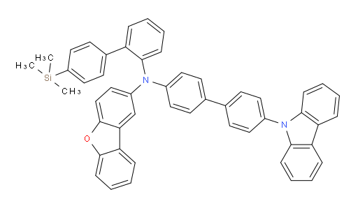 N-(4'-(9H-carbazol-9-yl)-[1,1'-biphenyl]-4-yl)-N-(4'-(trimethylsilyl)-[1,1'-biphenyl]-2-yl)dibenzo[b,d]furan-2-amine
