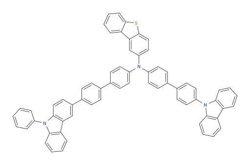 N-(4'-(9H-carbazol-9-yl)-[1,1'-biphenyl]-4-yl)-N-(4'-(9-phenyl-9H-carbazol-3-yl)-[1,1'-biphenyl]-4-yl)dibenzo[b,d]thiophen-2-amine