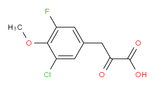 3-(3-chloro-5-fluoro-4-methoxyphenyl)-2-oxopropanoic acid