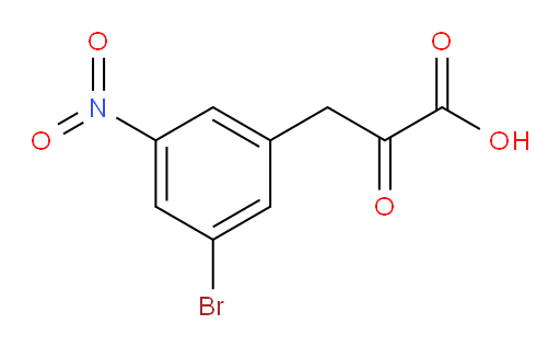 3-(3-bromo-5-nitrophenyl)-2-oxopropanoic acid