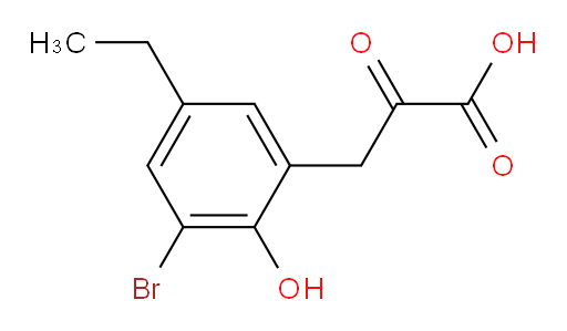 3-(3-bromo-5-ethyl-2-hydroxyphenyl)-2-oxopropanoic acid