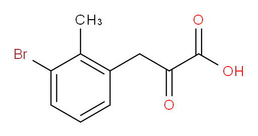 3-(3-bromo-2-methylphenyl)-2-oxopropanoic acid