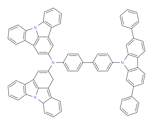 N-(1,8a-dihydroindolo[3,2,1-jk]carbazol-2-yl)-N-(4'-(2,7-diphenyl-9H-carbazol-9-yl)-[1,1'-biphenyl]-4-yl)indolo[3,2,1-jk]carbazol-2-amine
