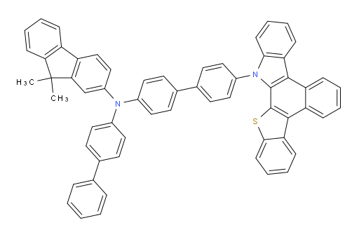 N-(4'-(14H-benzo[c]benzo[4,5]thieno[2,3-a]carbazol-14-yl)-[1,1'-biphenyl]-4-yl)-N-([1,1'-biphenyl]-4-yl)-9,9-dimethyl-9H-fluoren-2-amine