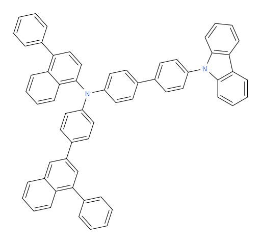 N-(4'-(9H-carbazol-9-yl)-[1,1'-biphenyl]-4-yl)-4-phenyl-N-(4-(4-phenylnaphthalen-2-yl)phenyl)naphthalen-1-amine