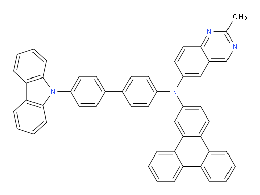 N-(4'-(9H-carbazol-9-yl)-[1,1'-biphenyl]-4-yl)-2-methyl-N-(triphenylen-2-yl)quinazolin-6-amine