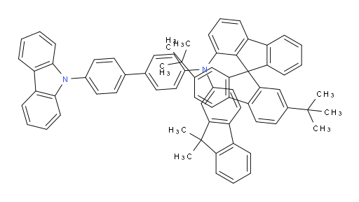 N-(4'-(9H-carbazol-9-yl)-[1,1'-biphenyl]-4-yl)-2',7'-di-tert-butyl-N-(9,9-dimethyl-9H-fluoren-2-yl)-9,9'-spirobi[fluoren]-1-amine