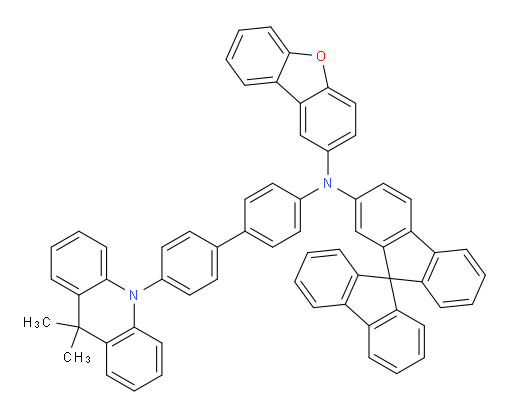 N-(9,9'-spirobi[fluoren]-2-yl)-N-(4'-(9,9-dimethylacridin-10(9H)-yl)-[1,1'-biphenyl]-4-yl)dibenzo[b,d]furan-2-amine
