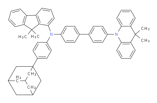 N-(4-(adamantan-1-yl)phenyl)-N-(4'-(9,9-dimethylacridin-10(9H)-yl)-[1,1'-biphenyl]-4-yl)-9,9-dimethyl-9H-fluoren-1-amine