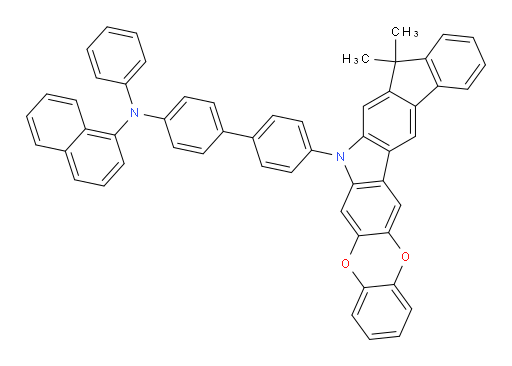 N-(4'-(9,9-dimethylbenzo[5,6][1,4]dioxino[2,3-b]indeno[1,2-h]carbazol-7(9H)-yl)-[1,1'-biphenyl]-4-yl)-N-phenylnaphthalen-1-amine