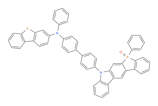 5-(4'-(dibenzo[b,d]thiophen-3-yl(phenyl)amino)-[1,1'-biphenyl]-4-yl)-7-phenyl-5,7-dihydrophosphindolo[2,3-b]carbazole 7-oxide