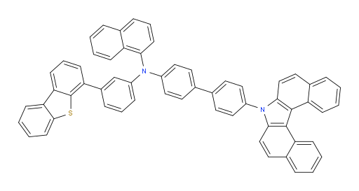 N-(4'-(7H-dibenzo[c,g]carbazol-7-yl)-[1,1'-biphenyl]-4-yl)-N-(3-(dibenzo[b,d]thiophen-4-yl)phenyl)naphthalen-1-amine