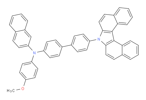 N-(4'-(7H-dibenzo[c,g]carbazol-7-yl)-[1,1'-biphenyl]-4-yl)-N-(4-methoxyphenyl)naphthalen-2-amine