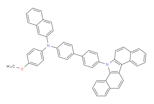 N-(4'-(7H-dibenzo[a,g]carbazol-7-yl)-[1,1'-biphenyl]-4-yl)-N-(4-methoxyphenyl)naphthalen-2-amine
